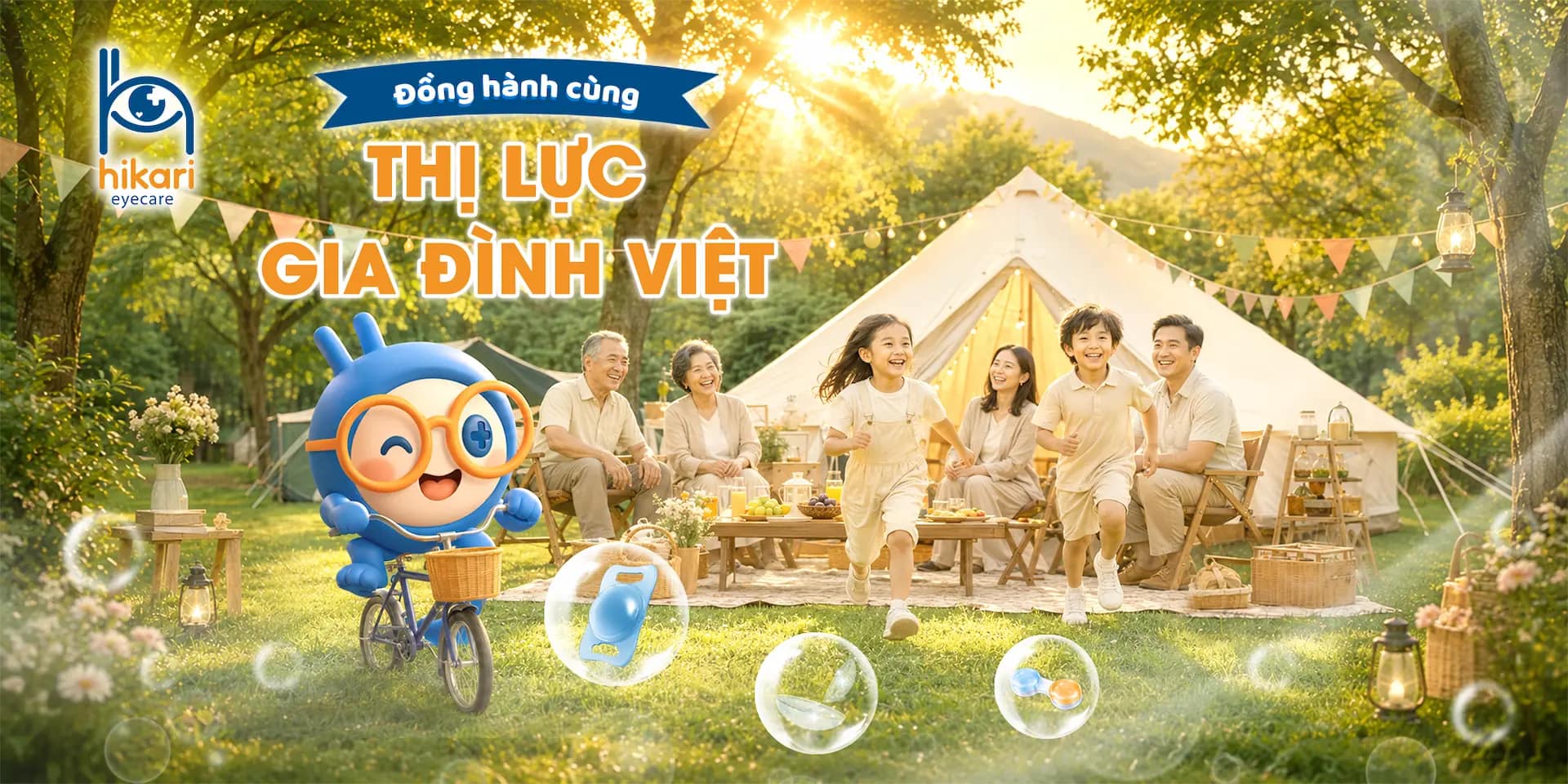Hikari Eyecare đồng hành cùng thị lực gia đình Việt - chăm sóc mắt toàn diện cho mọi lứa tuổi